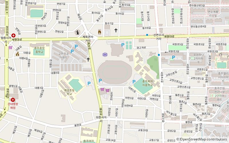 chungju public stadium location map