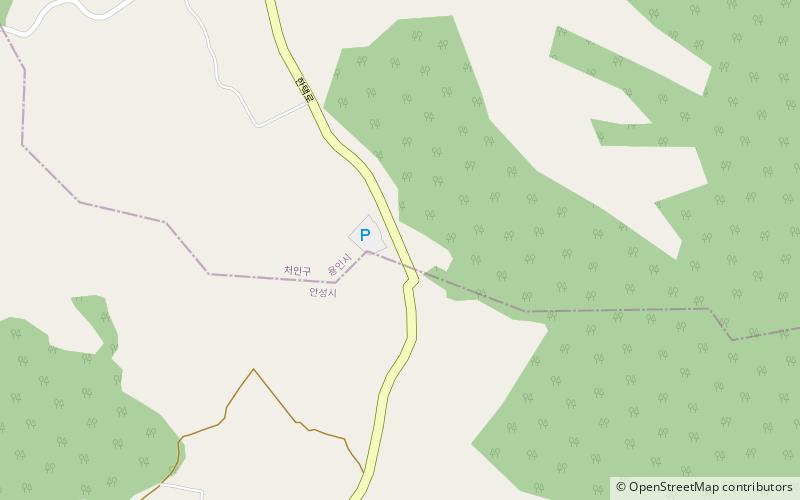 Hantaek Botanical Garden location map