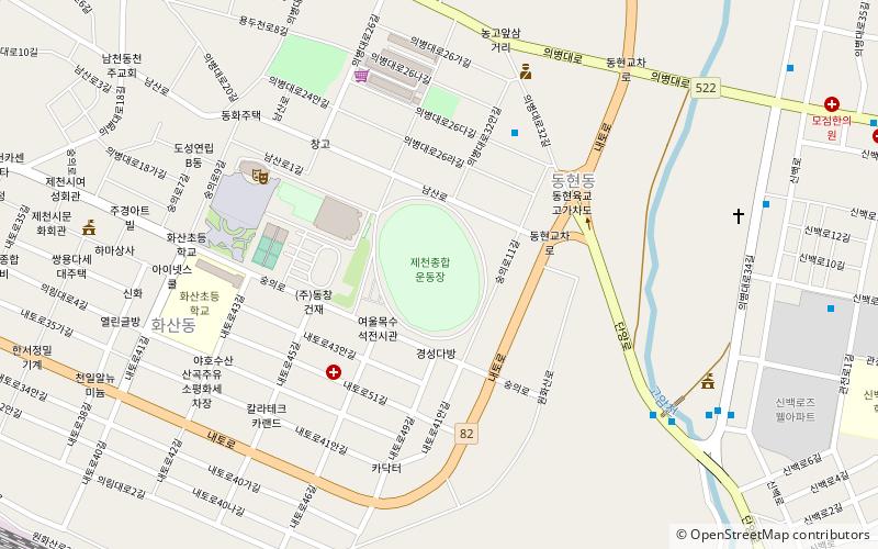 jecheon stadium location map