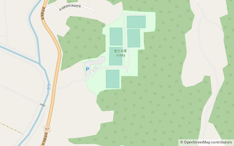 yongin football center location map
