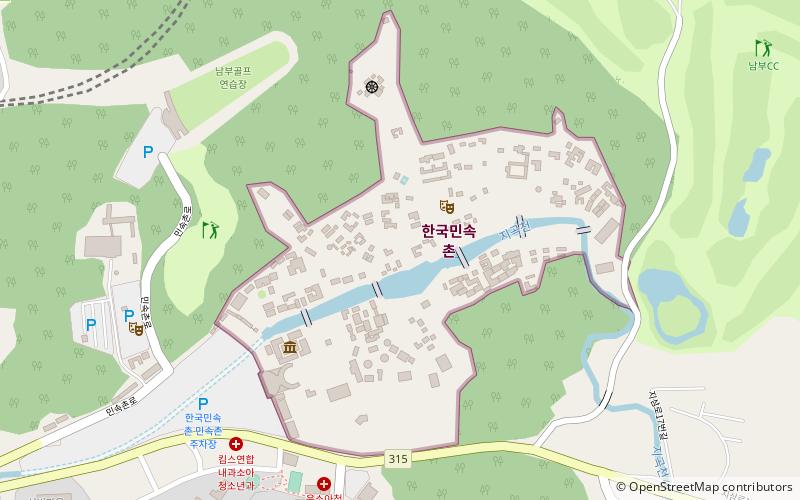 korean folk village yongin location map