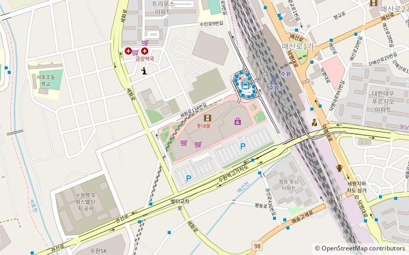 lotte mall suwon location map