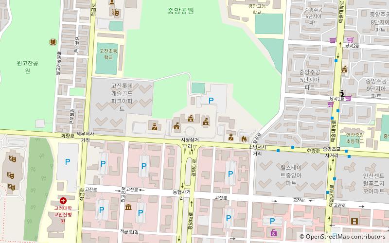 ansan city hall location map