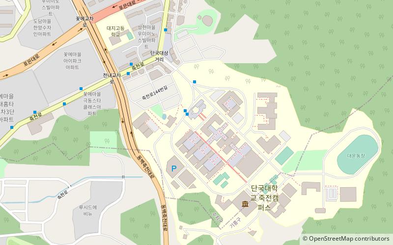 Universidad de Dankook location map