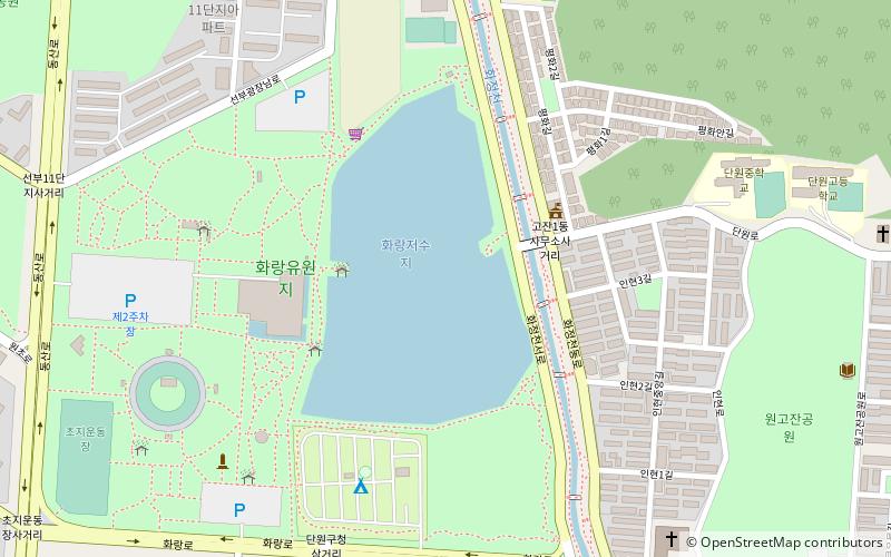 hwarang reservoir ansan location map