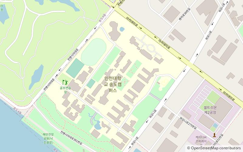 Université nationale d'Incheon location map