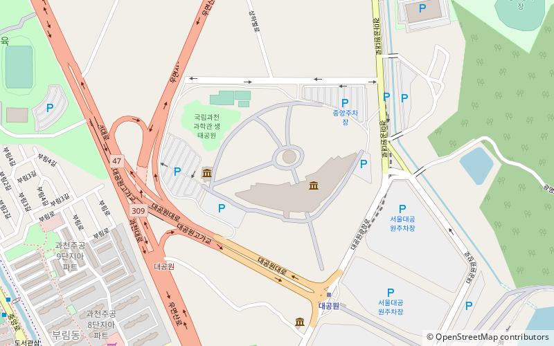 Gwacheon National Science Museum location map