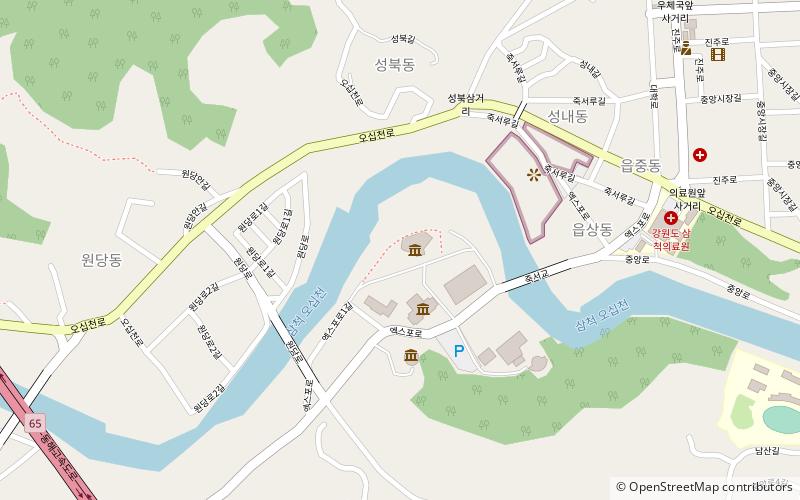 cave ekseupo town samcheok location map