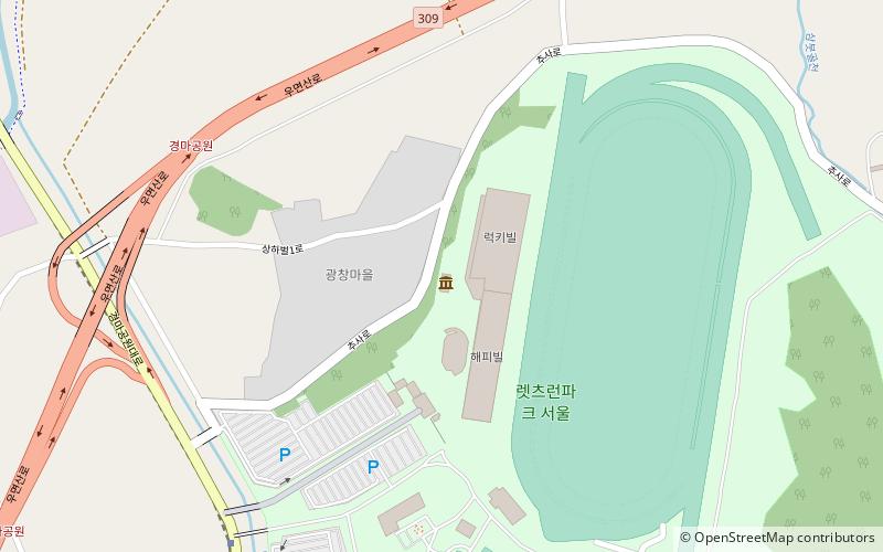 Korea Racing Authority Equine Museum location map