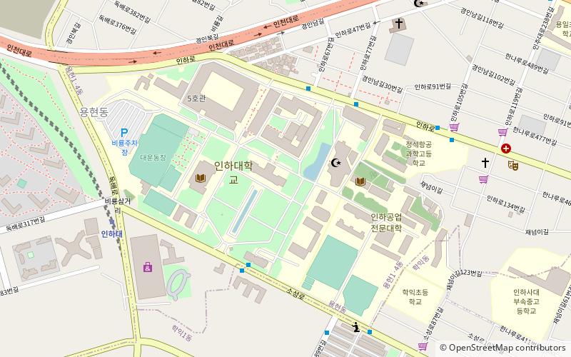 Inha University location map