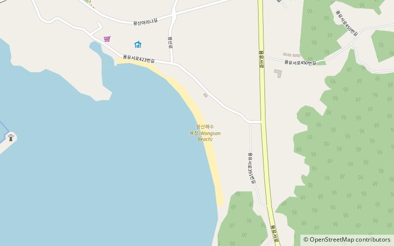 wangsan beach incheon location map