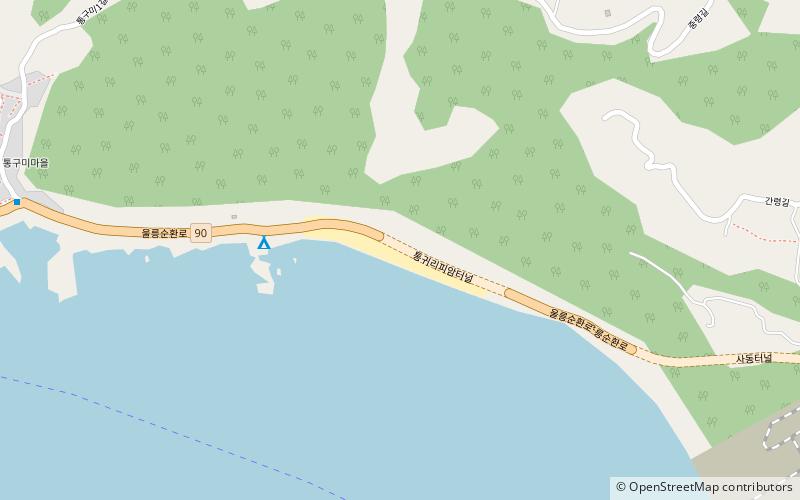 tong gumimongdolhaebyeon ulleungdo location map