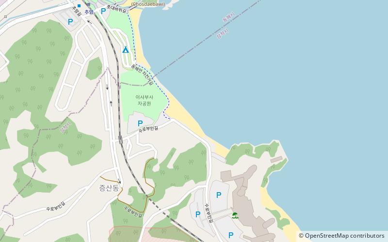 jeungsanhaesuyogjang samcheok location map