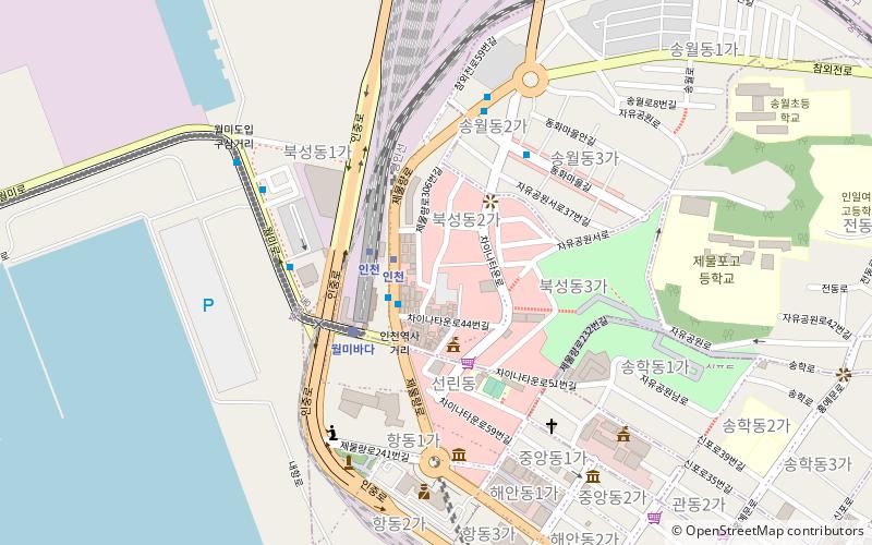 Incheon Chinatown location map