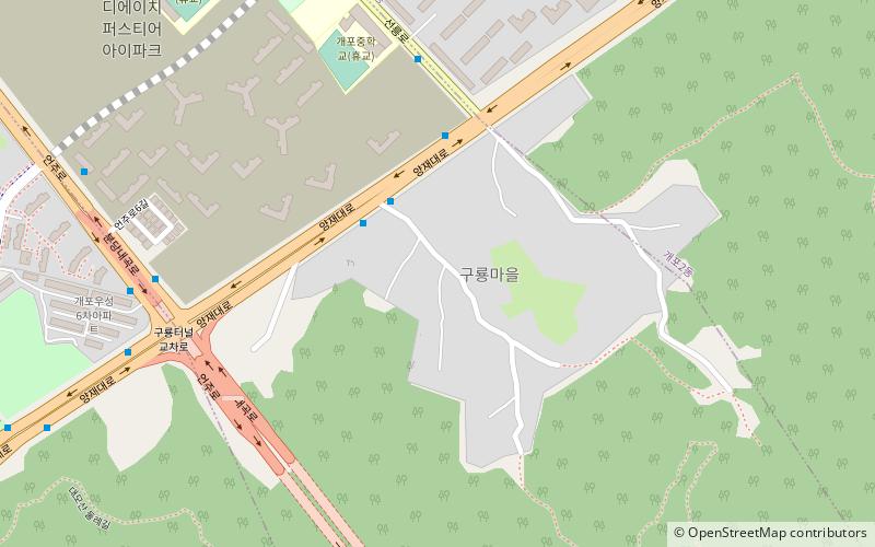 guryong village seoul location map