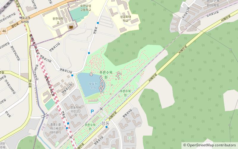 Pureun Arboretum location map