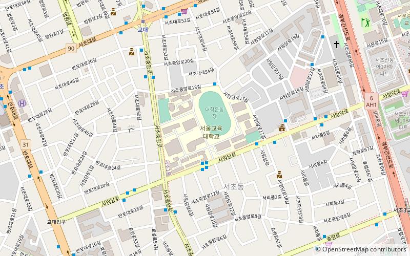 Seoul National University of Education location map