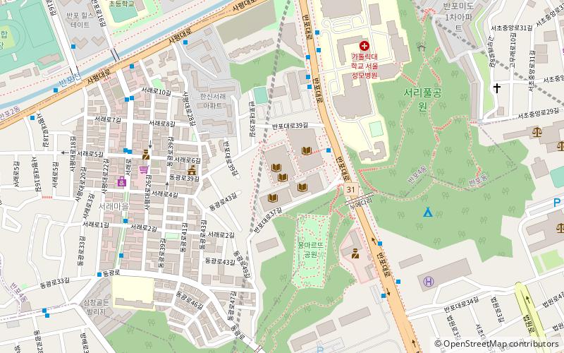 Koreanische Nationalbibliothek location map