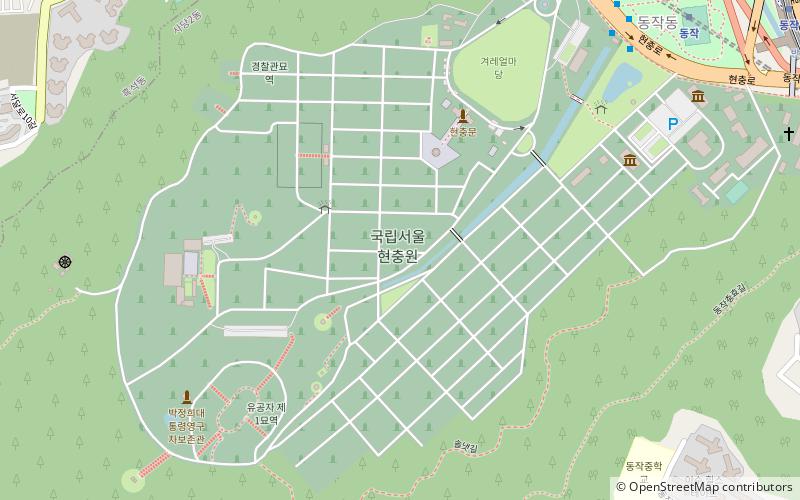 Cementerio nacional de Seúl location map