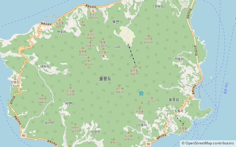 Seonginbong location map