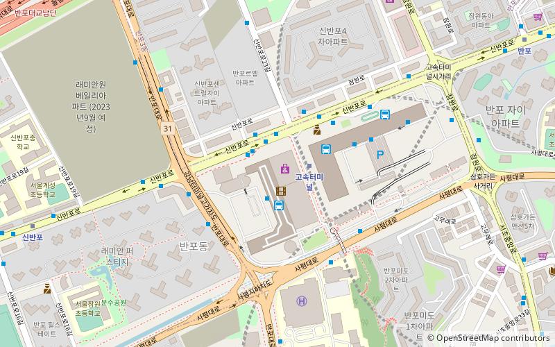 sinsegyebaeghwajeom gangnamjeom seoul location map