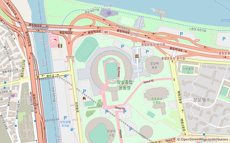 Olympiastadion Seoul location map