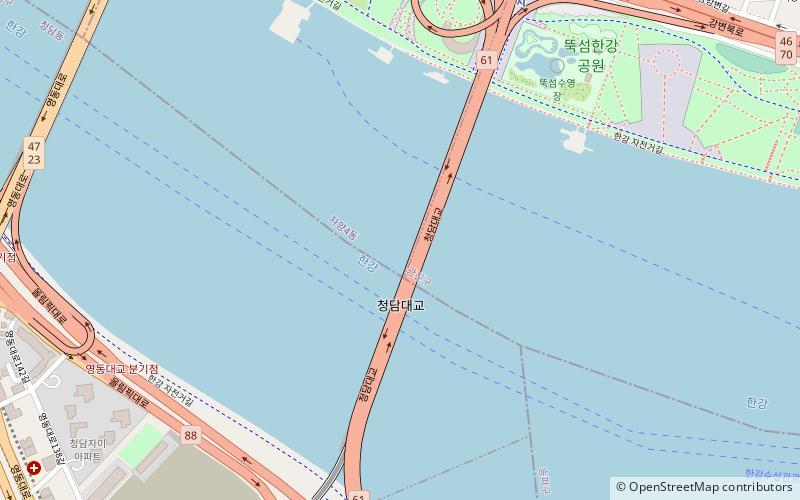 Cheongdam Bridge location map