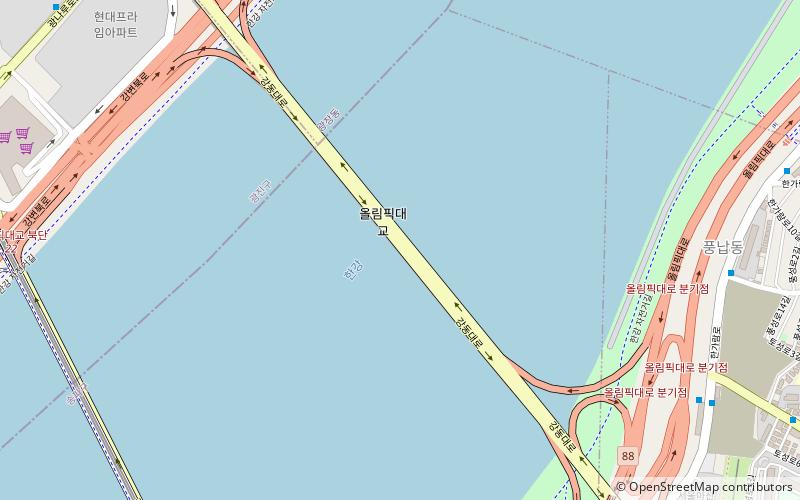 Olympic Bridge location map