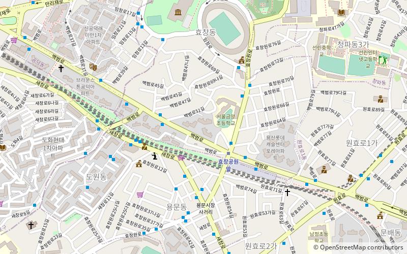 hyochang dong seoul location map