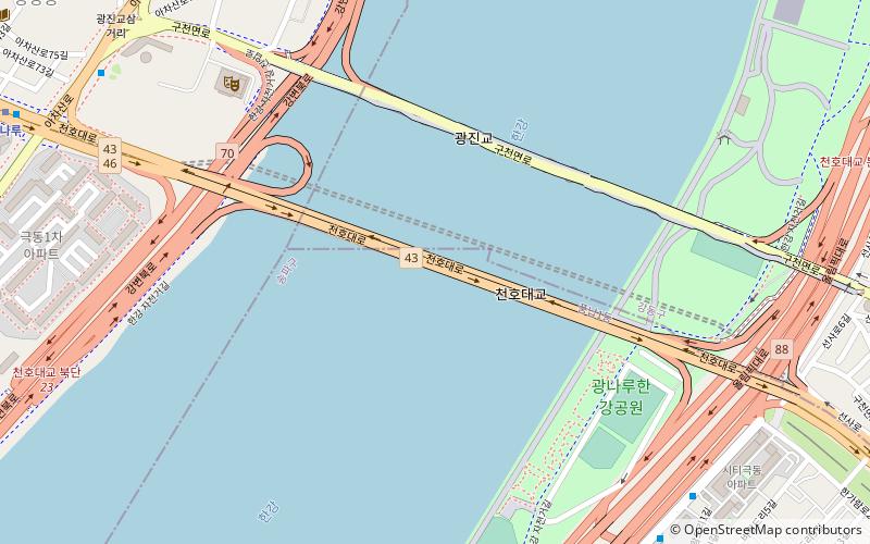 Cheonho Bridge location map