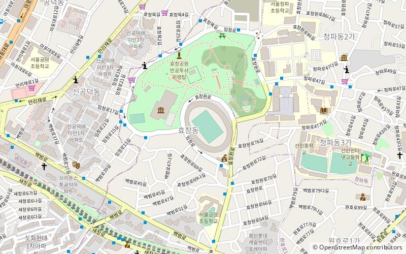 Hyochang Stadium location map
