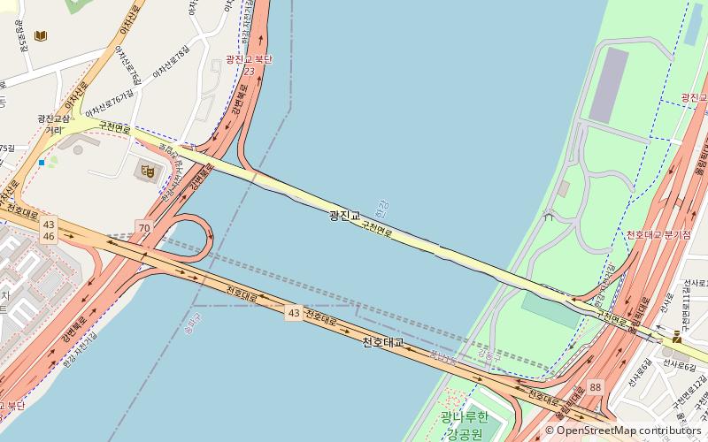 Gwangjin Bridge location map
