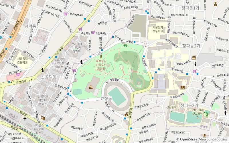 parc de hyochang seoul location map