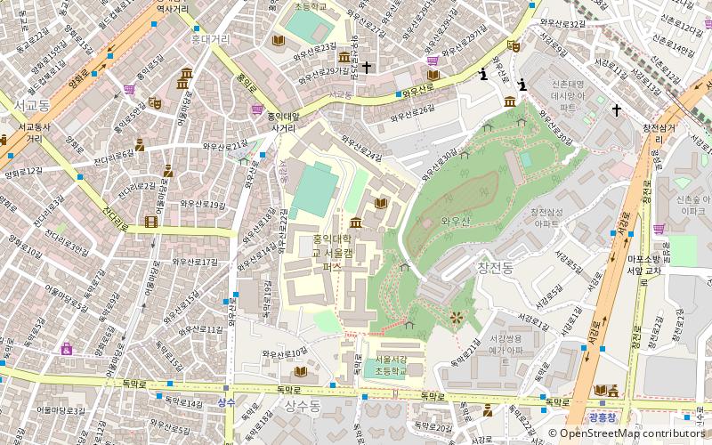 Universidad Hongik location map