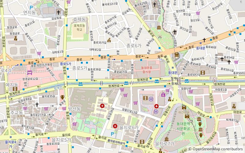 Cheonggyecheon location map