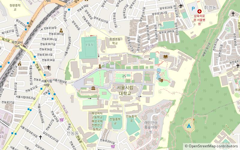 Université de Séoul location map