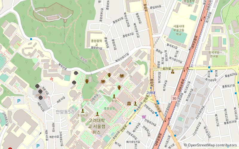 korea university museum seul location map
