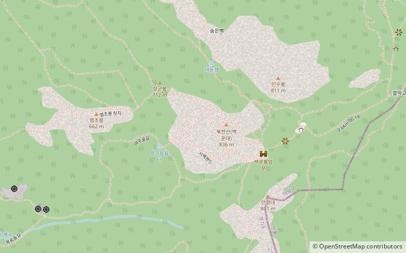 yeougul park narodowy bukhansan location map
