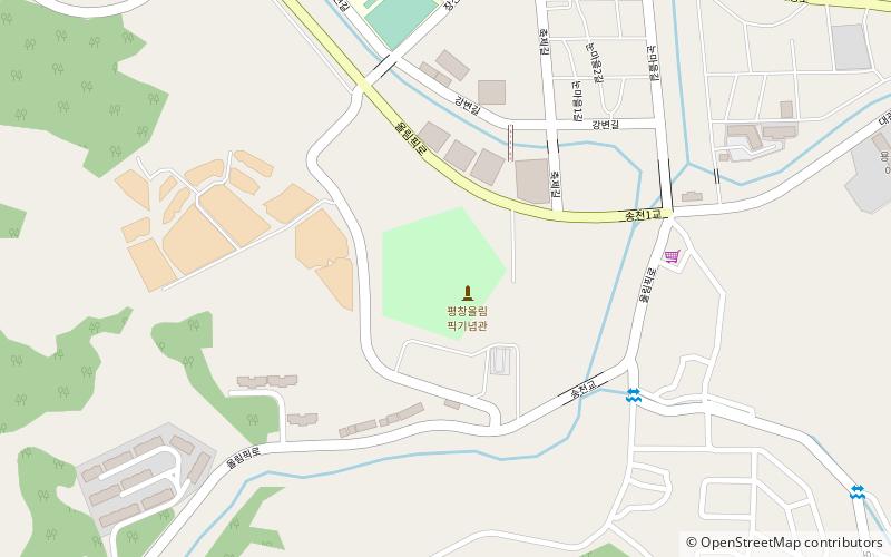 Pyeongchang Olympic Stadium location map