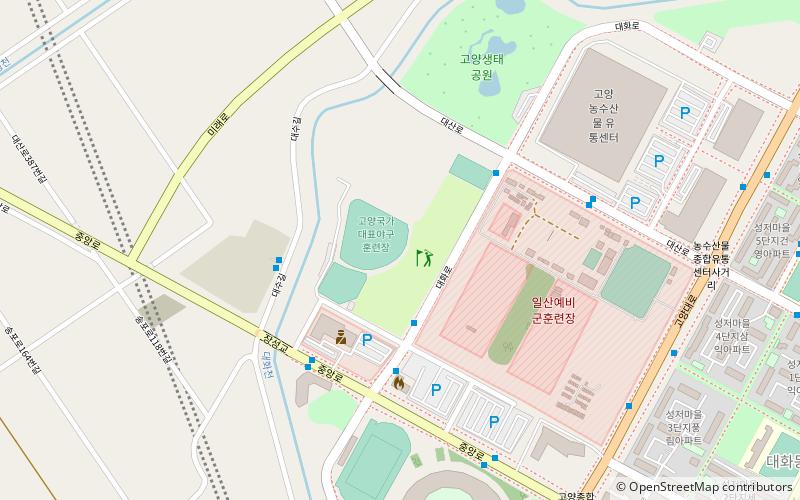 Goyang National Baseball Training Stadium location map