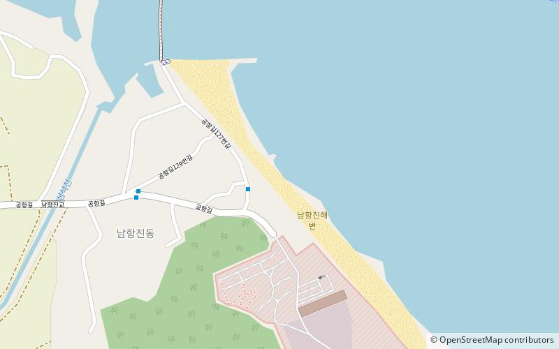 namhanjin beach gangneung location map