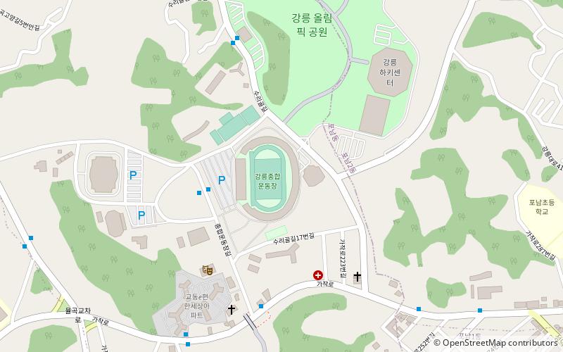 Gangneung-Stadion location map
