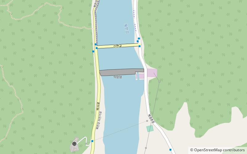 Uiam Dam location map