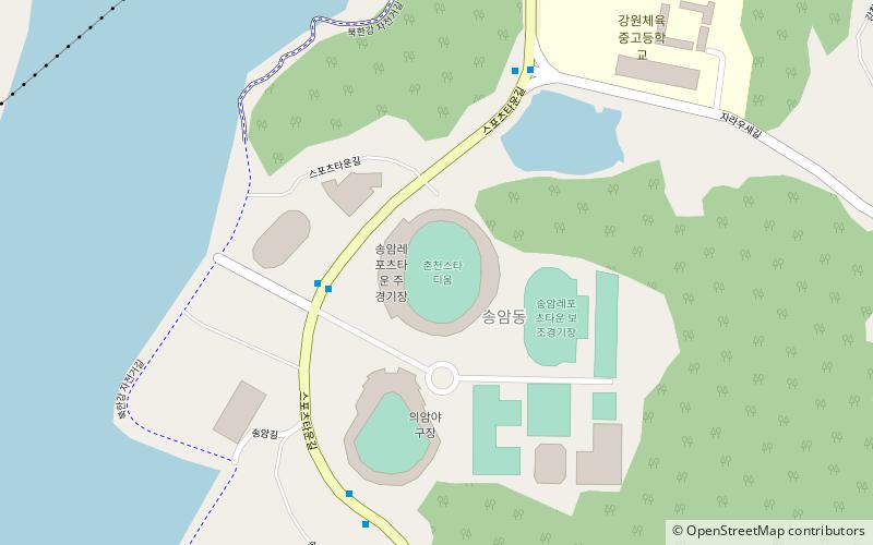 Chuncheon-Songam-Leports-Town-Stadion location map