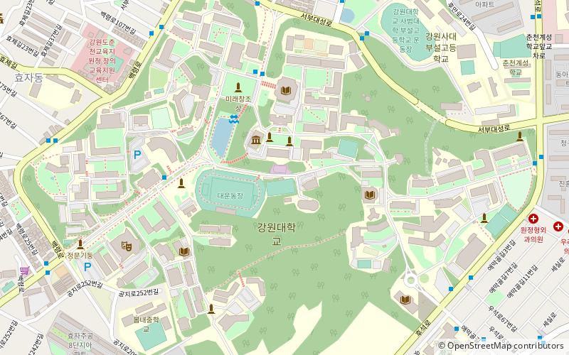 Université nationale de Kangwon location map