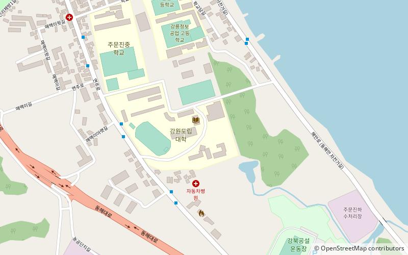 gangwon state university gangneung location map
