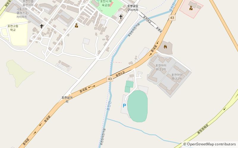 Pocheon-Stadion location map