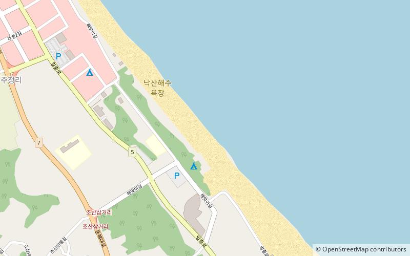 naksan beach location map