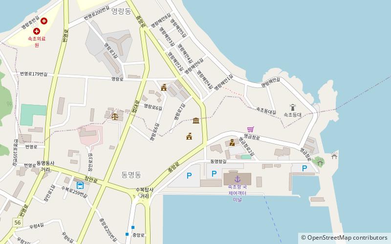 beoseos museum sokcho location map