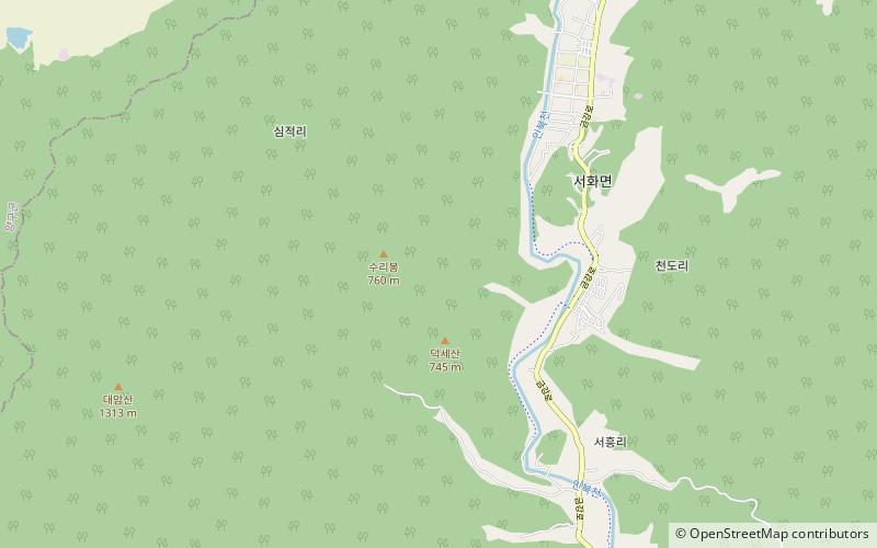 Montes Taebaek location map